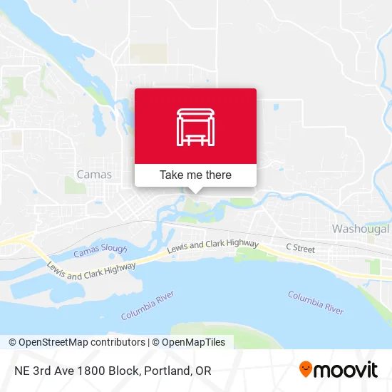 Mapa de NE 3rd Ave 1800 Block