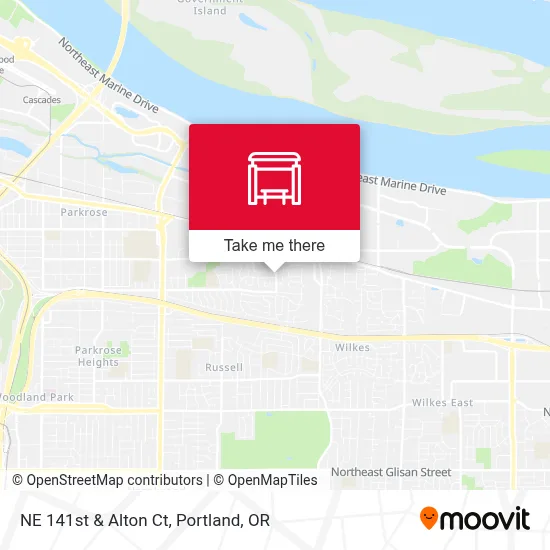 NE 141st & Alton Ct map