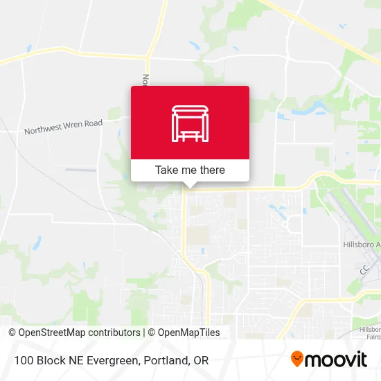 100 Block NE Evergreen map