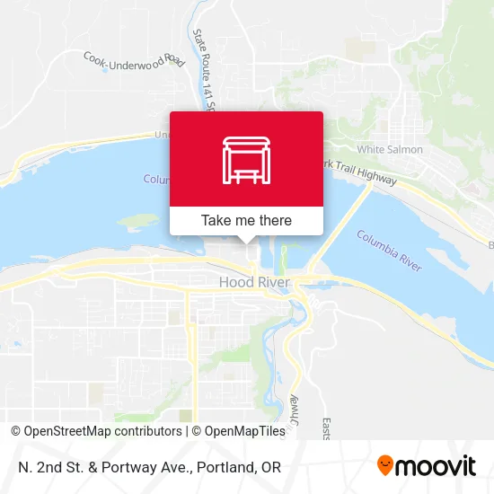 N. 2nd St. & Portway Ave. map