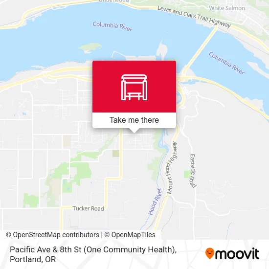 Pacific Ave & 8th St (One Community Health) map