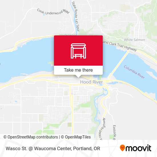 Wasco St. @ Waucoma Center map