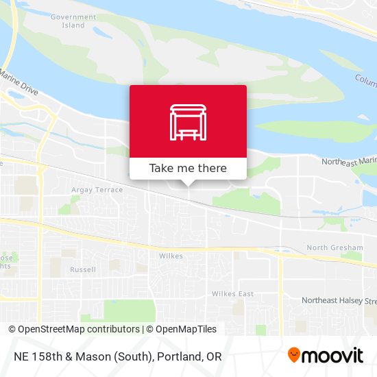 NE 158th & Mason (South) map