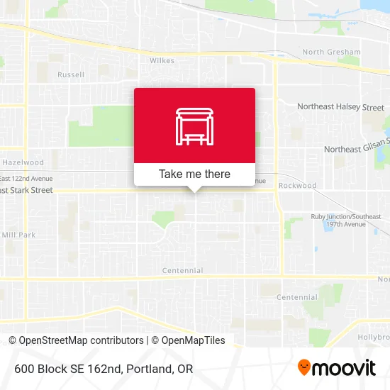 Mapa de 600 Block SE 162nd