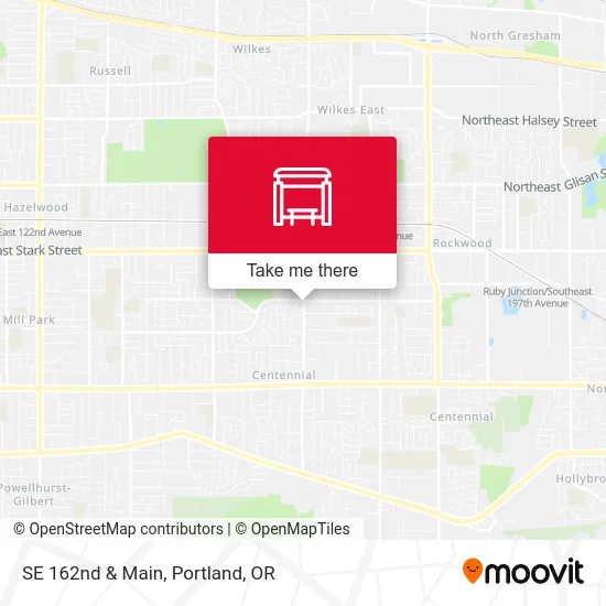 SE 162nd & Main map