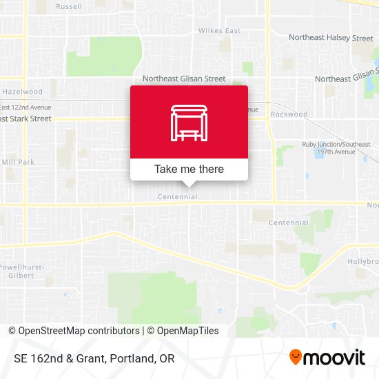 SE 162nd & Grant map