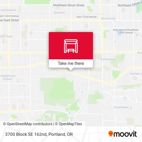 3700 Block SE 162nd map