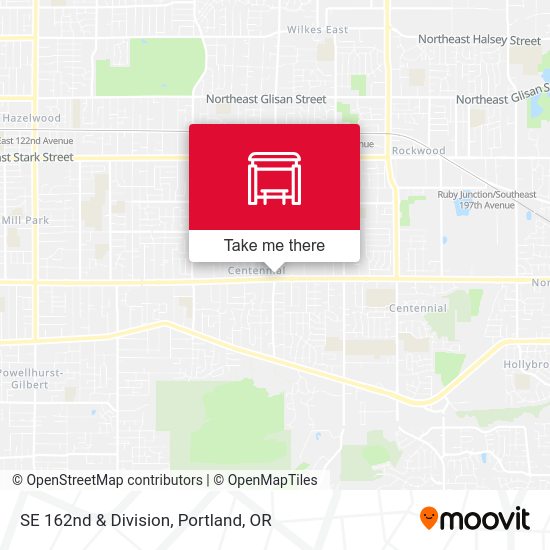 SE 162nd & Division map