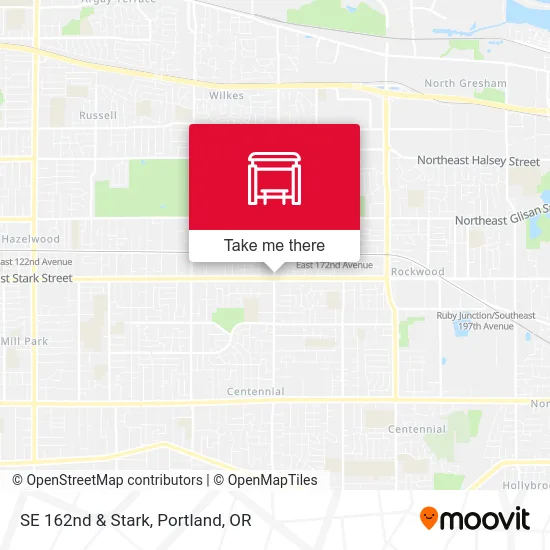 Mapa de SE 162nd & Stark
