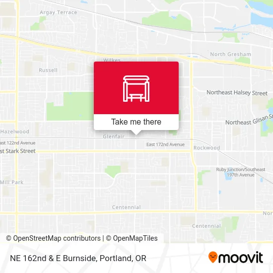 NE 162nd & E Burnside map