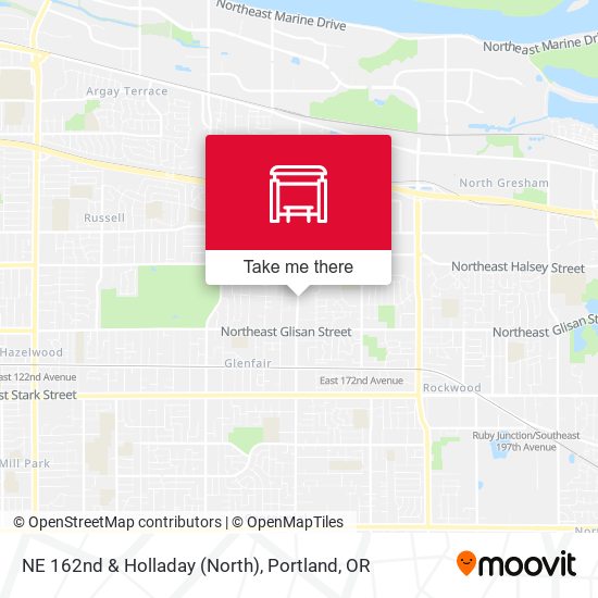 NE 162nd & Holladay (North) map