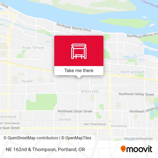 NE 162nd & Thompson map