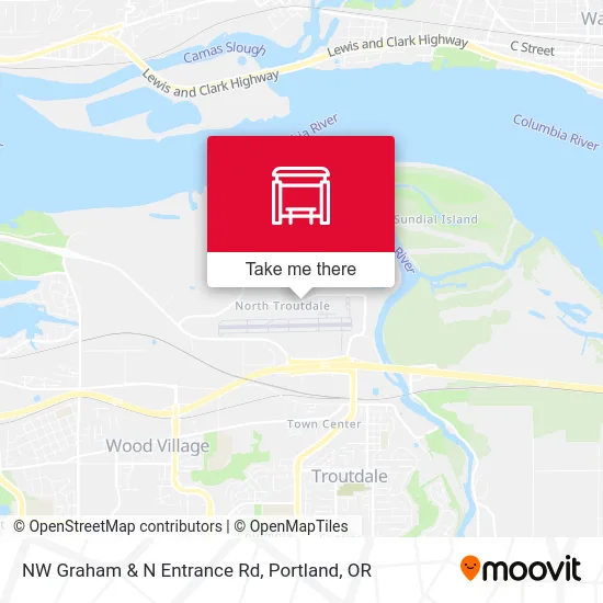 NW Graham & N Entrance Rd map