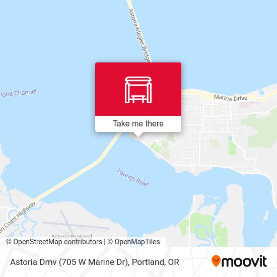 Astoria Dmv (705 W Marine Dr) map