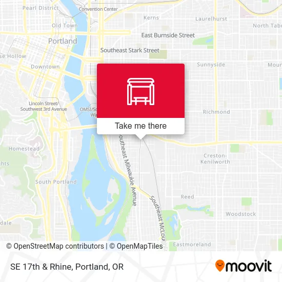 Mapa de SE 17th & Rhine