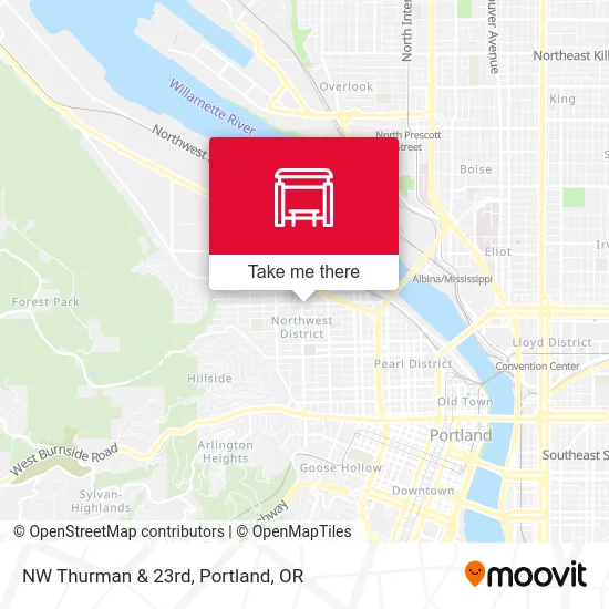 Mapa de NW Thurman & 23rd