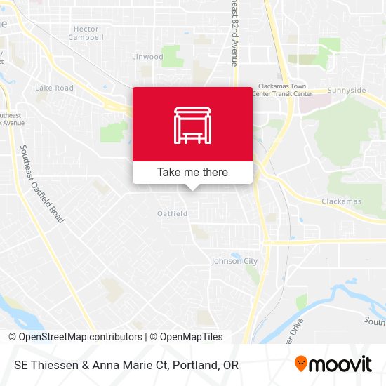SE Thiessen & Anna Marie Ct map