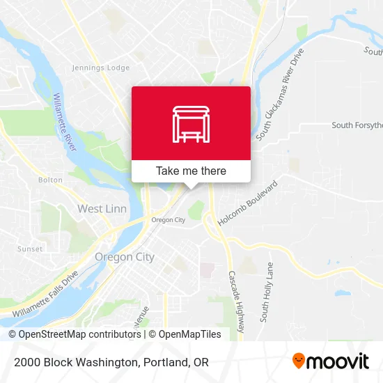 Mapa de 2000 Block Washington