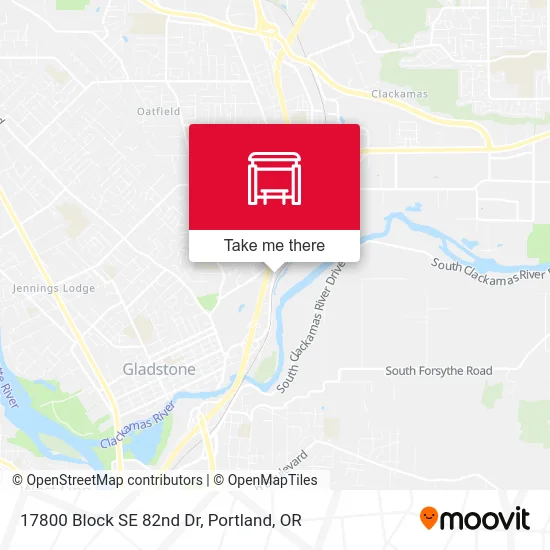 Mapa de 17800 Block SE 82nd Dr