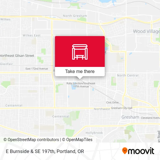 Mapa de E Burnside & SE 197th