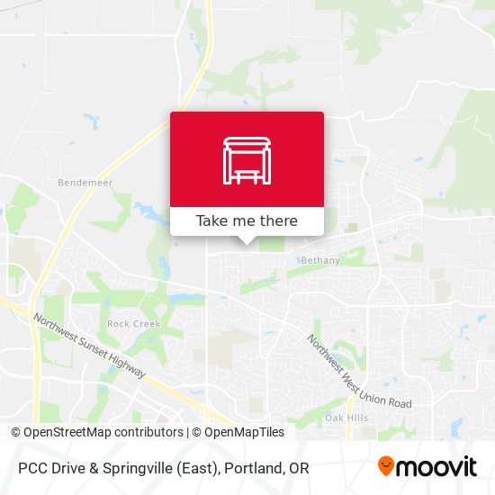 Mapa de PCC Drive & Springville (East)