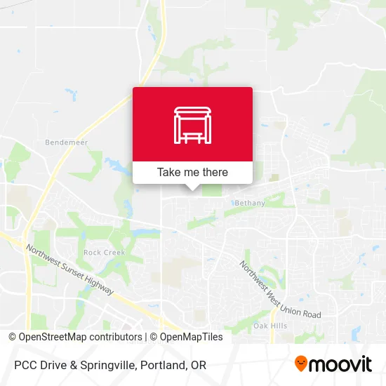 PCC Drive & Springville map