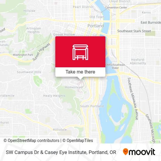 SW Campus Dr & Casey Eye Institute map