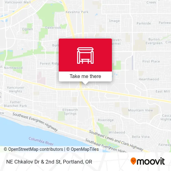 NE Chkalov Dr & 2nd St map