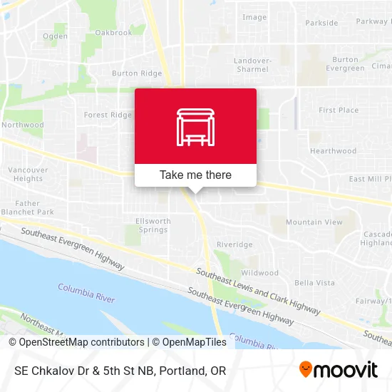 SE Chkalov Dr & 5th St NB map