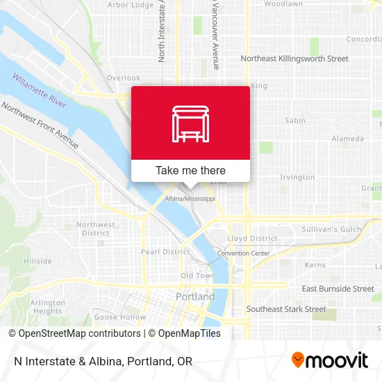 Mapa de N Interstate & Albina
