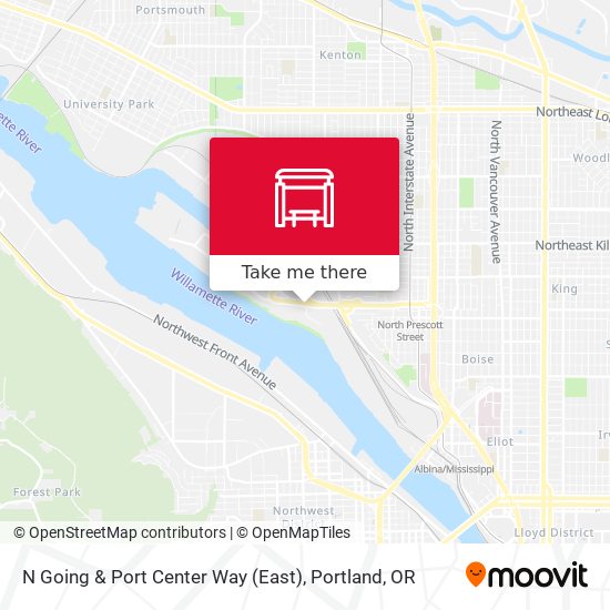 N Going & Port Center Way (East) map