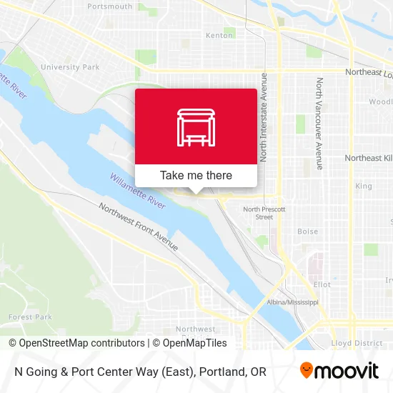 N Going & Port Center Way (East) map