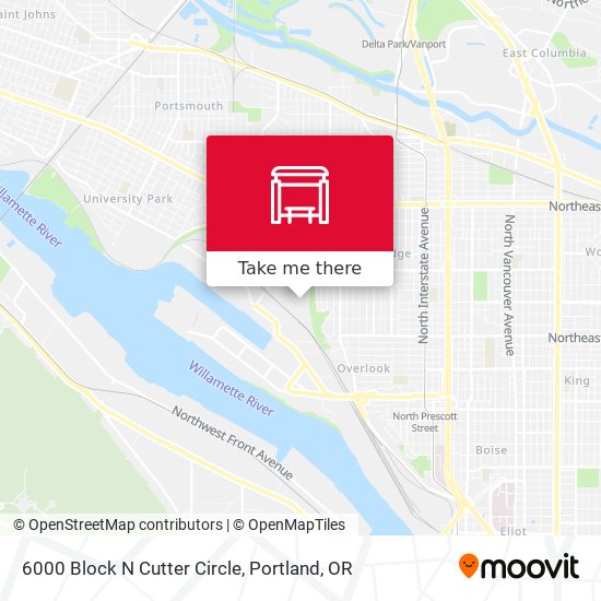 6000 Block N Cutter Circle map