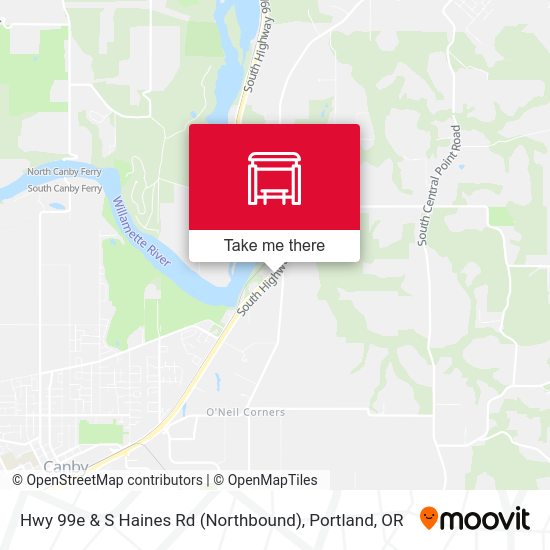 Mapa de Hwy 99e & S Haines Rd (Northbound)