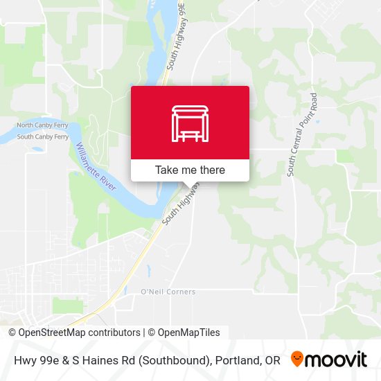 Mapa de Hwy 99e & S Haines Rd (Southbound)