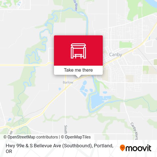 Hwy 99e & S Bellevue Ave (Southbound) map