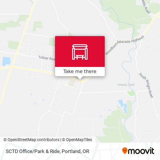 SCTD Office/Park & Ride map