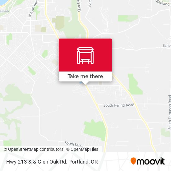 Hwy 213 & & Glen Oak Rd map