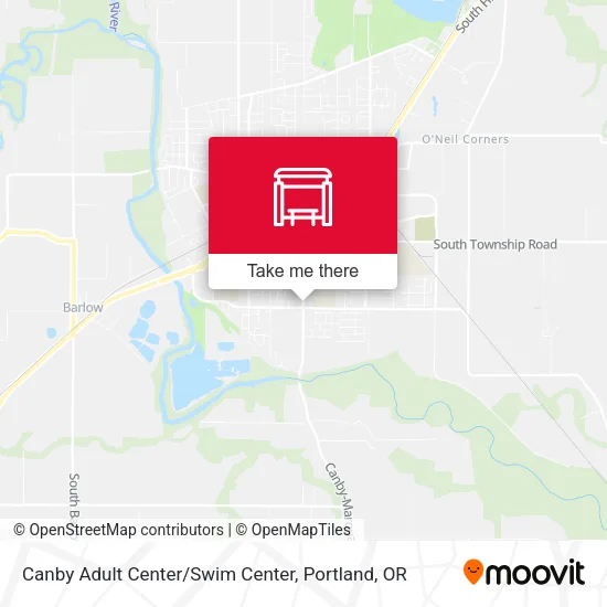 Canby Adult Center/Swim Center map