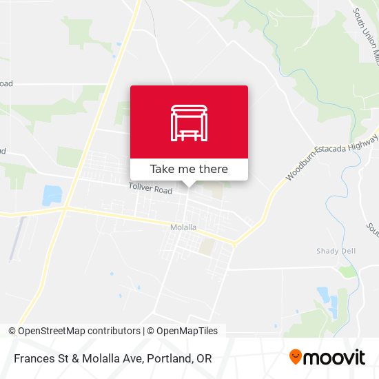Mapa de Frances St & Molalla Ave