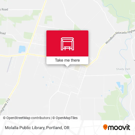 Molalla Public Library map
