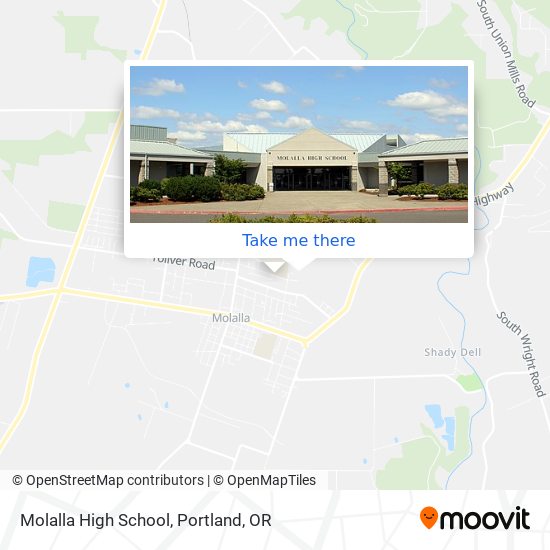 Molalla High School map