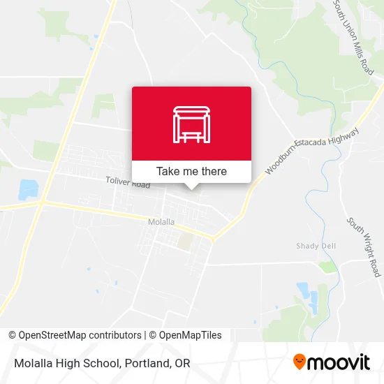 Molalla High School map