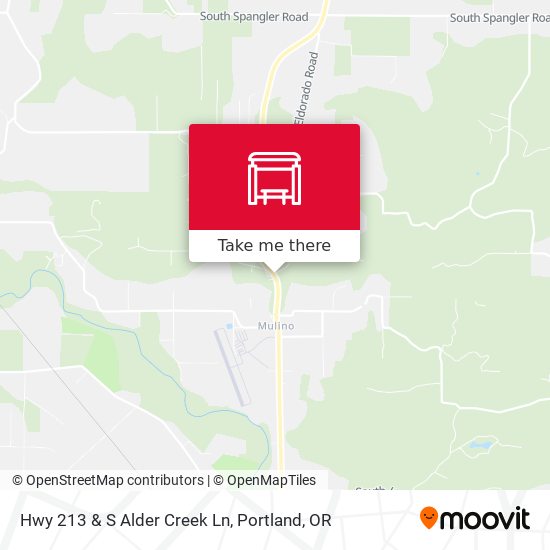 Hwy 213 & S Alder Creek Ln map