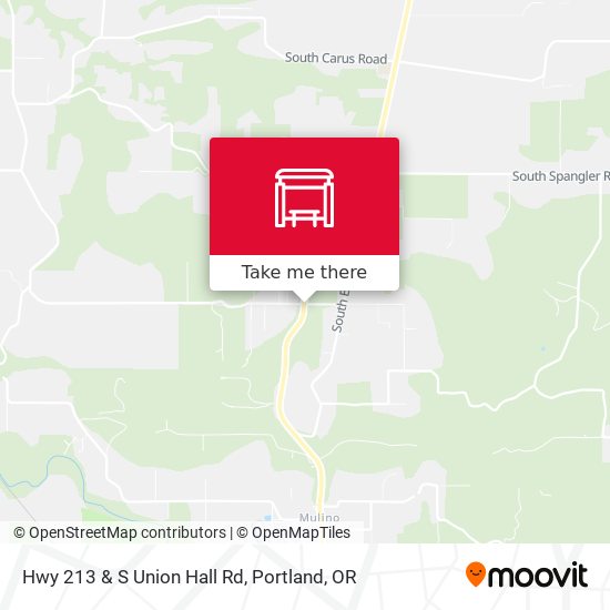 Mapa de Hwy 213 & S Union Hall Rd