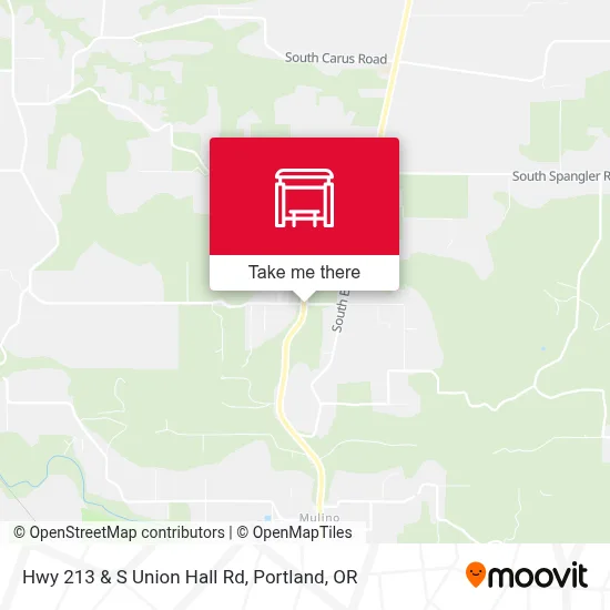 Hwy 213 & S Union Hall Rd map