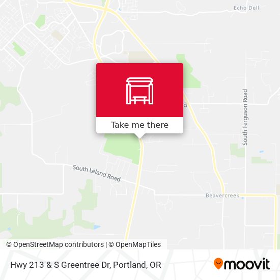 Hwy 213 & S Greentree Dr map