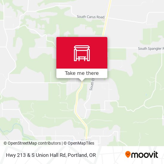 Hwy 213 & S Union Hall Rd map