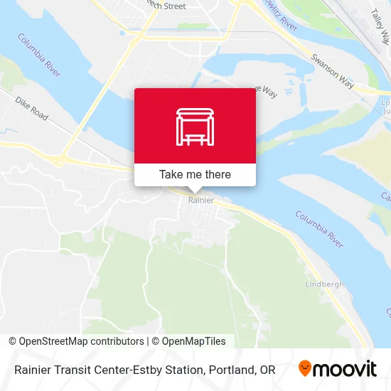 Rainier Transit Center-Estby Station map
