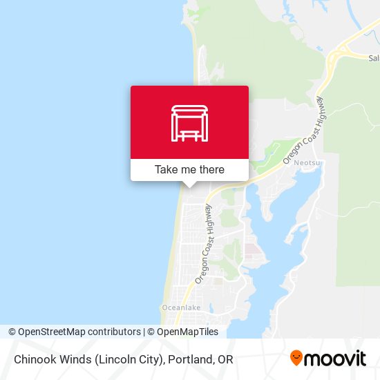 Chinook Winds (Lincoln City) map